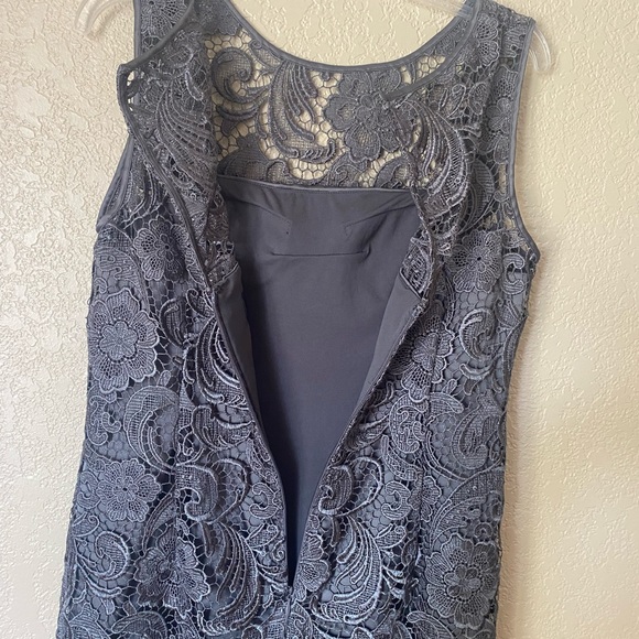 Adrianna Papell Embroidered Lace Cocktail Dress - Women’s 10 - Picture 5 of 9